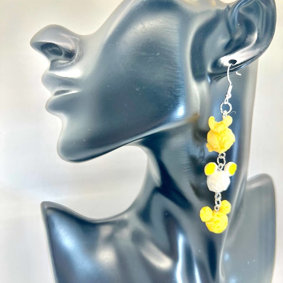 Mickey Popcorn Chain Earrings - Mickey Mouse Earrings - Popcorn Earrings - Picture 11 of 11
